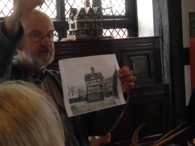 Dr Charles Kightly provided guided tour of Black and White House June 2017