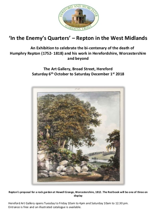New exhibition at Hereford Museum and Art Gallery featuring the work of Humphrey Repton